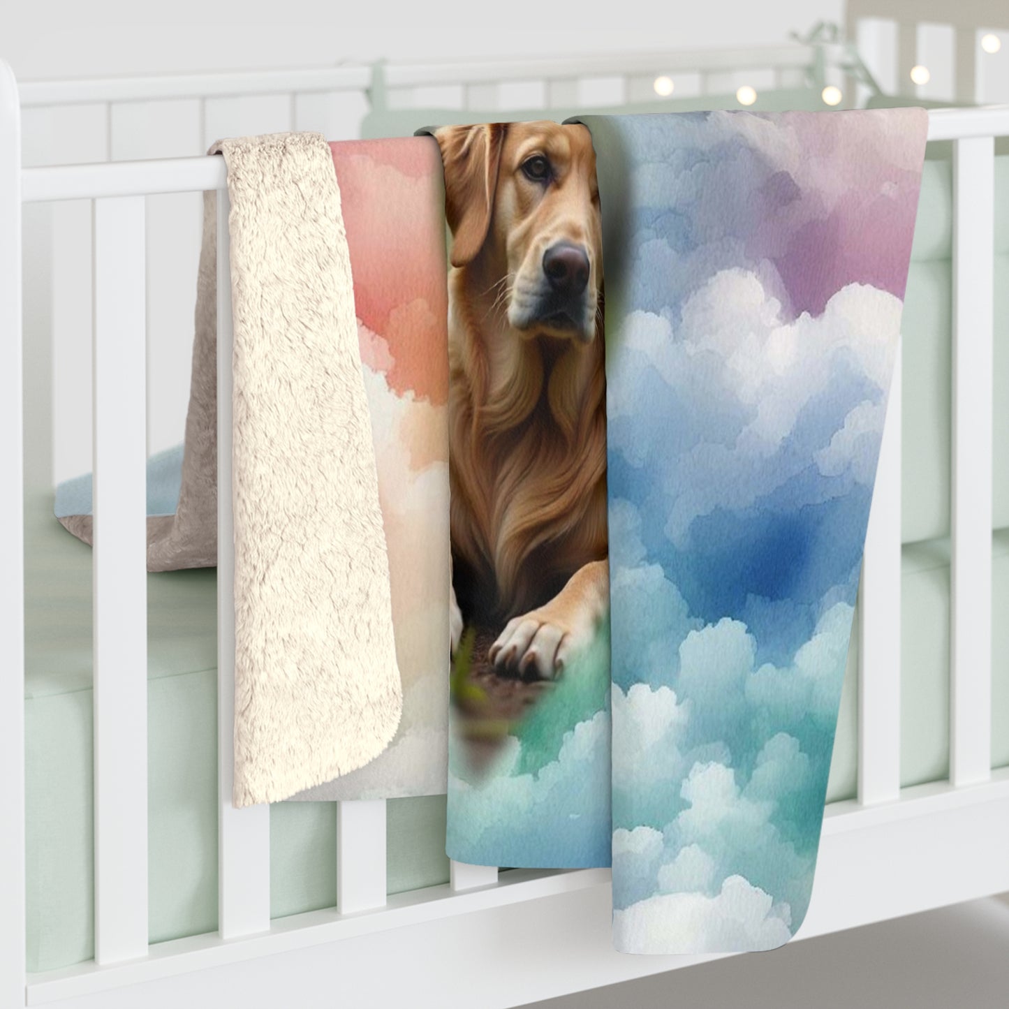 Personalized "Forever in my heart" Memorial Sherpa Fleece Blanket