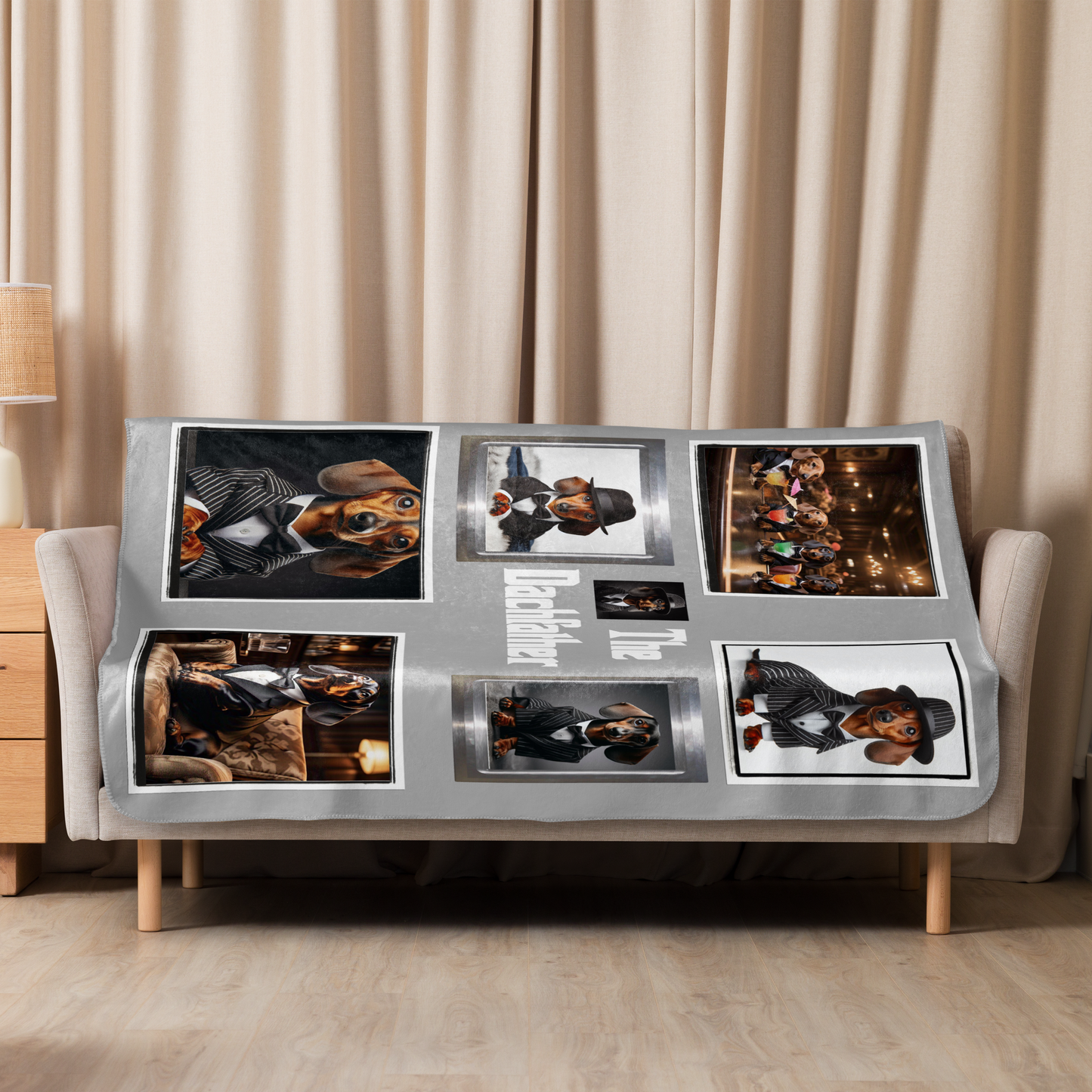 "The Dachfather" 50x60" Sherpa Fleece Blanket