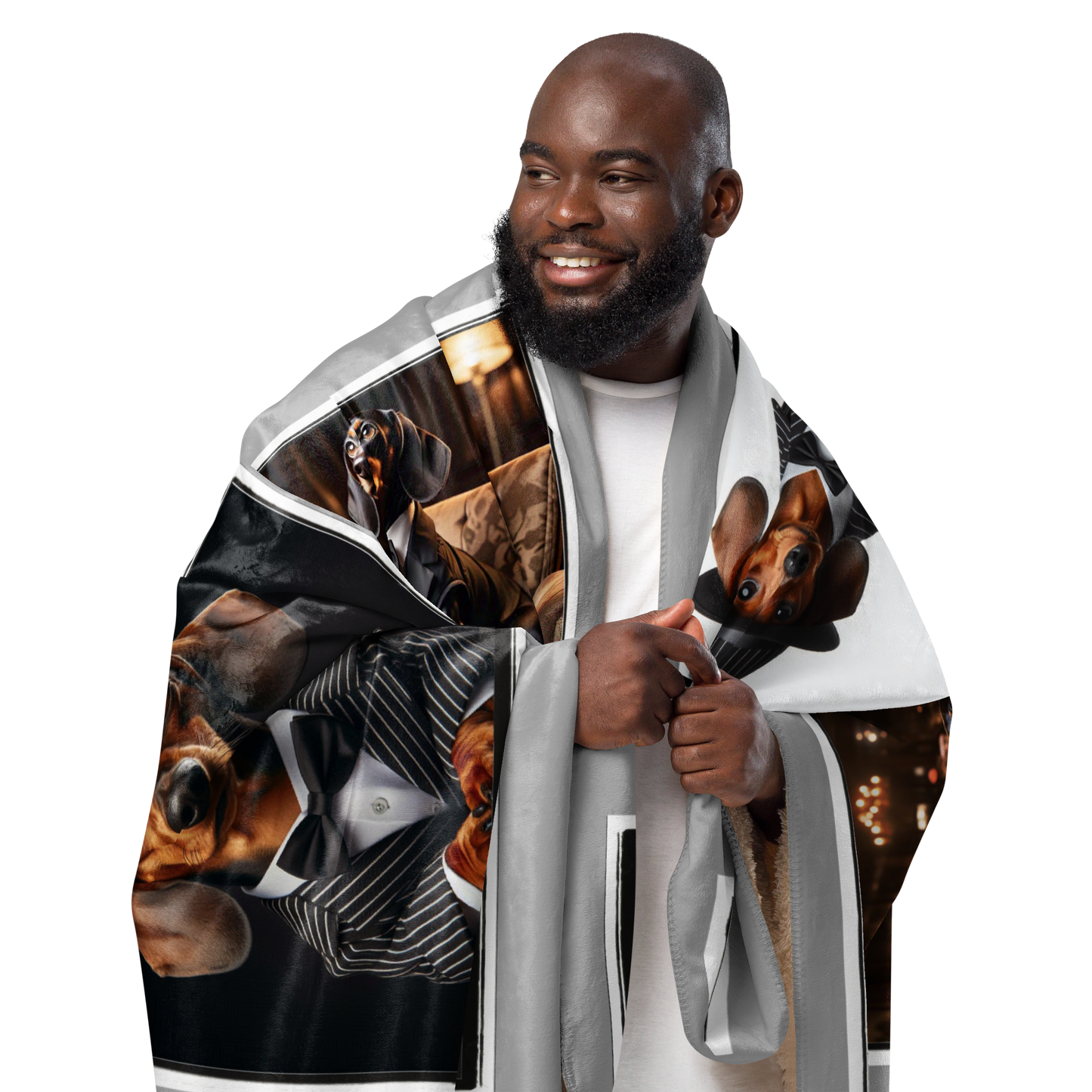 "The Dachfather" 50x60" Sherpa Fleece Blanket