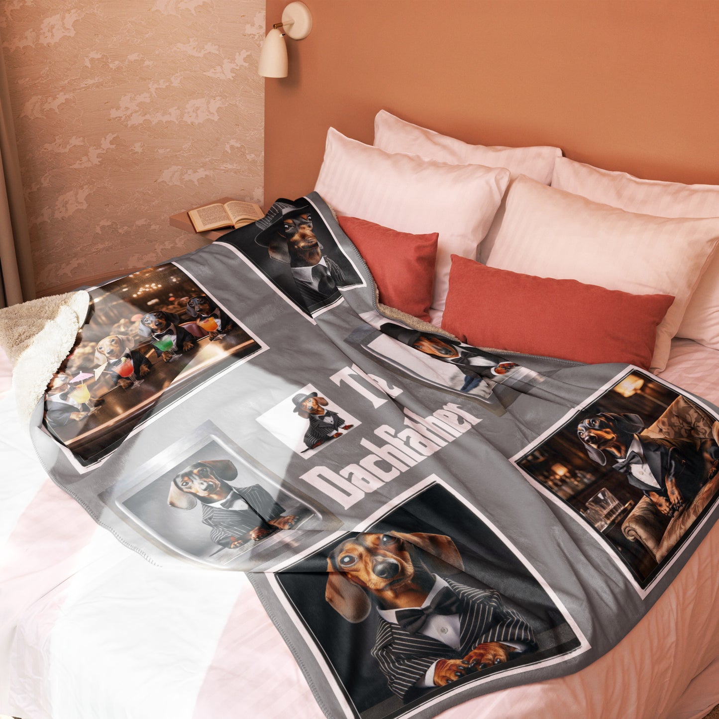 "The Dachfather" 50x60" Sherpa Fleece Blanket