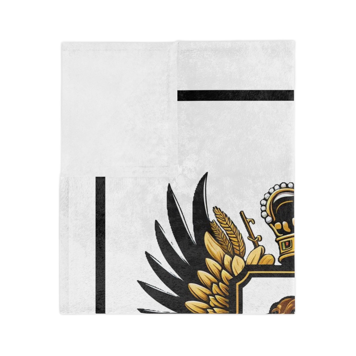 doxie nation coat of arms microfiber throw blanket