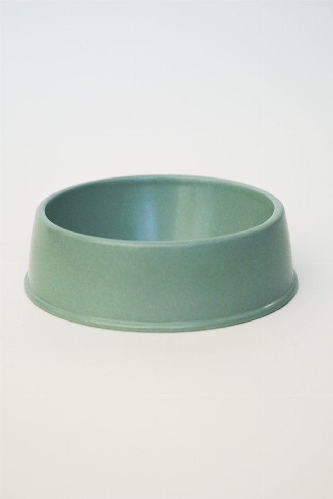 Green bamboo pet bowl