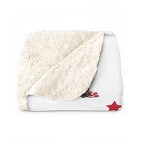 5x60" Patriotic Dachshund Sherpa Fleece Throw Blanket
