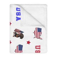 patriotic dachshund lightweight throw blanket