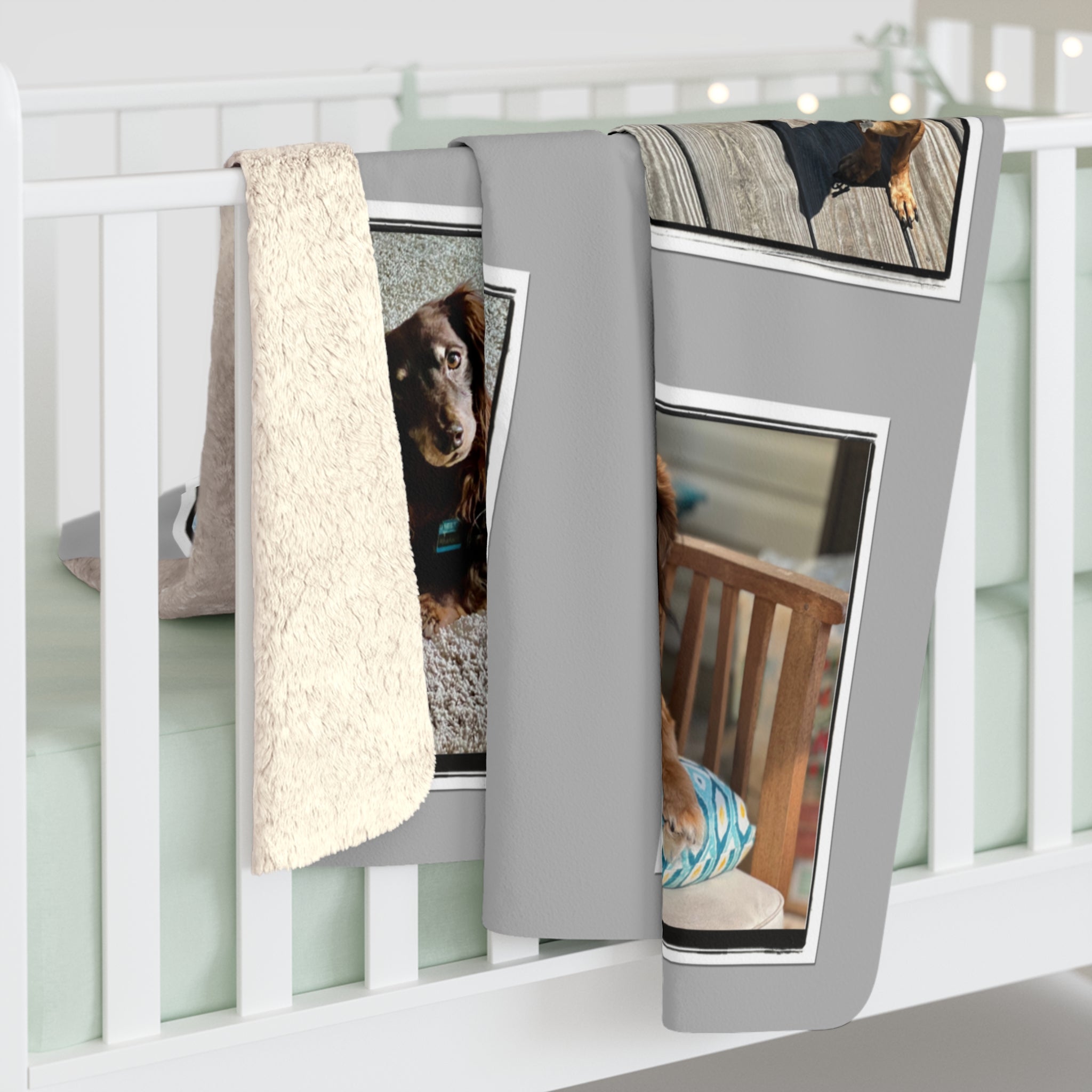 50x60" Personalized "The Dachfather" Sherpa Fleece Blanket