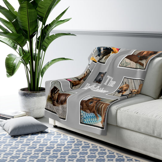 50x60" Personalized "The Dachfather" Sherpa Fleece Blanket