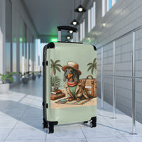 Suitcase - Dachshund on Vacation