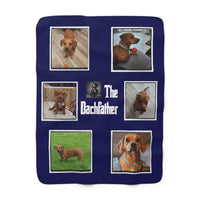 50x60" Personalized "The Dachfather" Sherpa Fleece Blanket