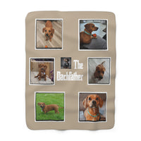 50x60" Personalized "The Dachfather" Sherpa Fleece Blanket