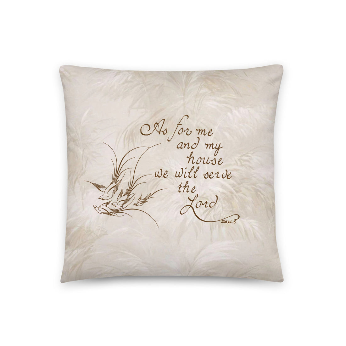 Hand Drawn Calligraphy Decorative Pillow - Home Decor Accessories