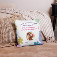18x18" Personalized Doxie Mom pillow