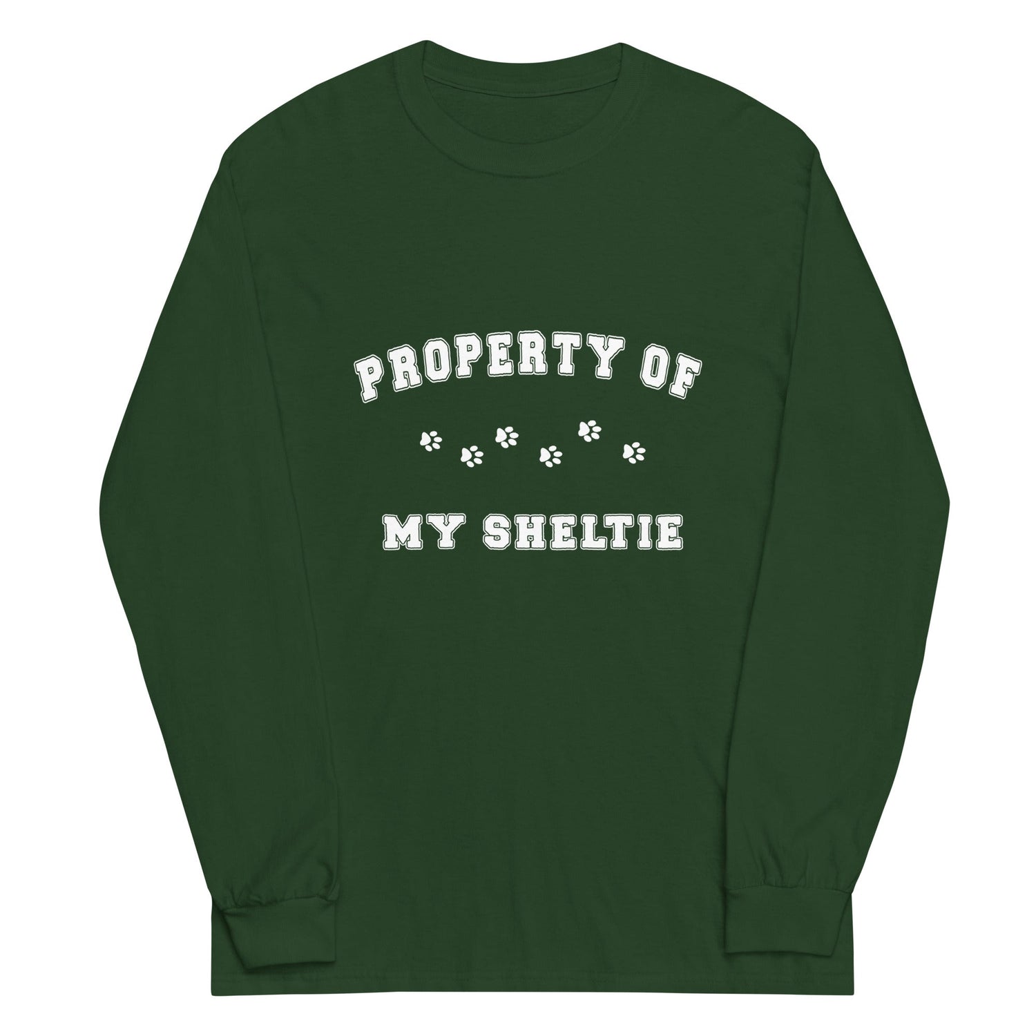 &quot;Property of my Sheltie&quot; Long Sleeve T-shirt For Men&