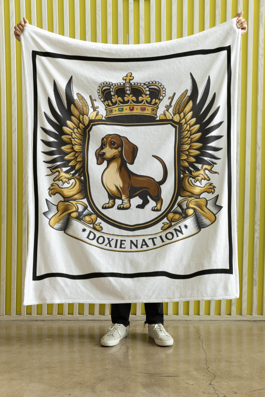 cowboy dachshund velveteen micorfiber throw pillow