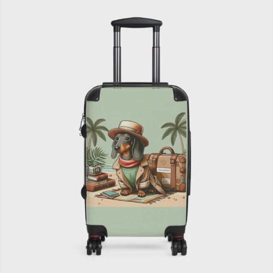 video showcasing suitcase features