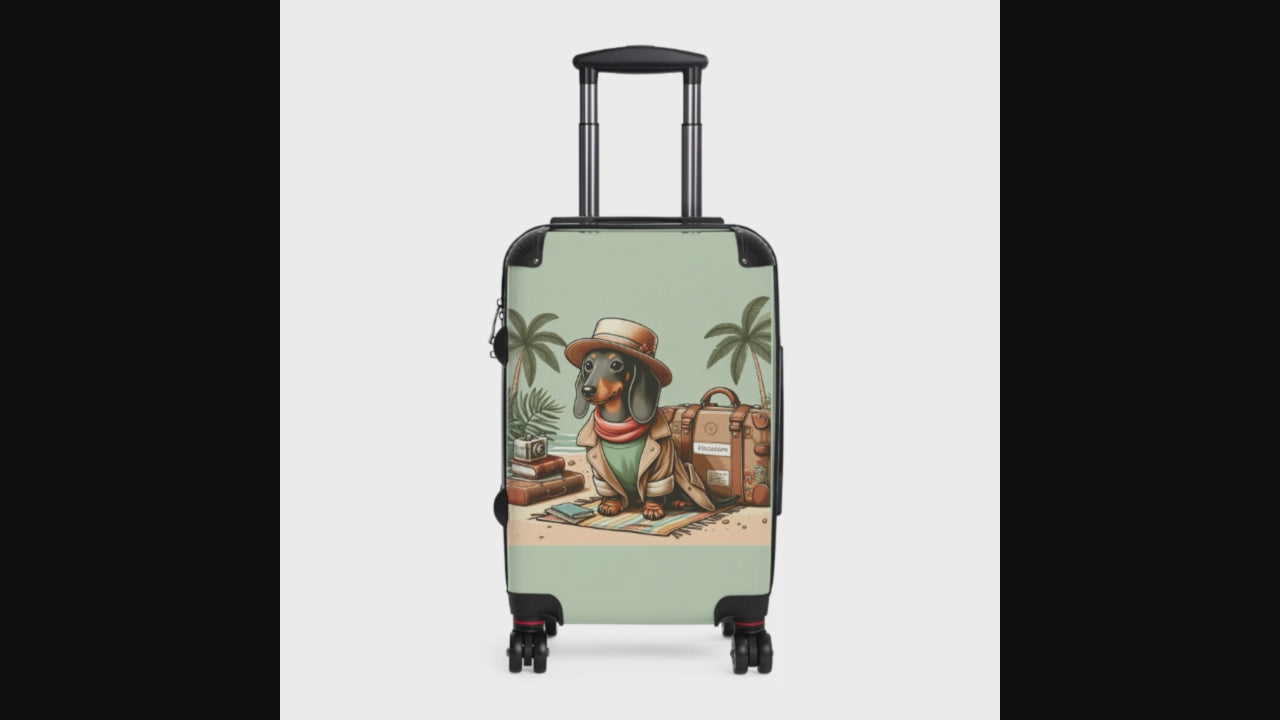 video showcasing suitcase features