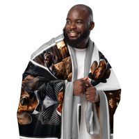 "The Dachfather"  50x60" Sherpa Fleece Blanket