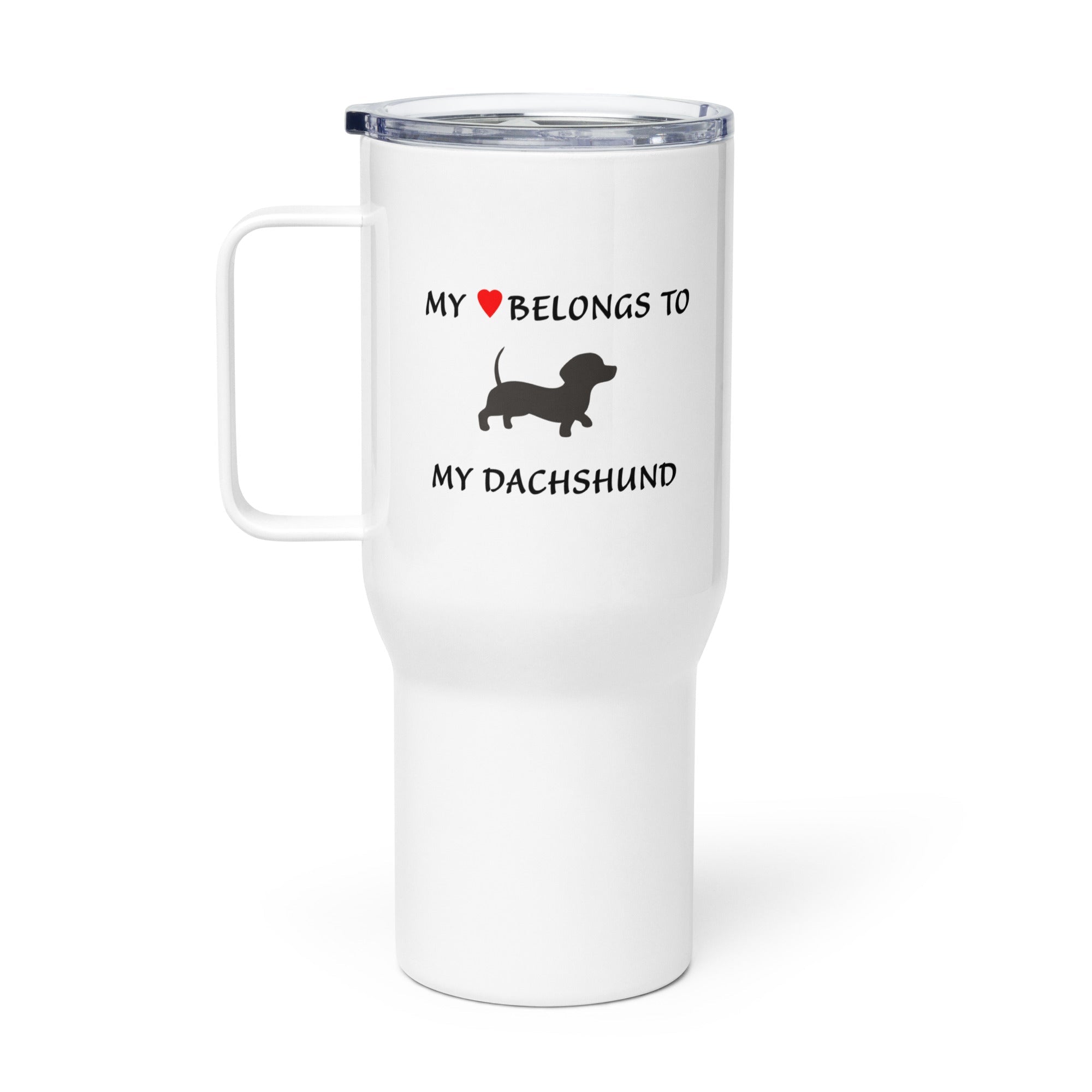 25 Oz Dog Lovers Travel Mug with Handle And Lid Online