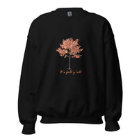 Black It's fall y'all  autumn tree unisex sweatshirt