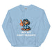 Light blue sweatshirt with dachshund and 