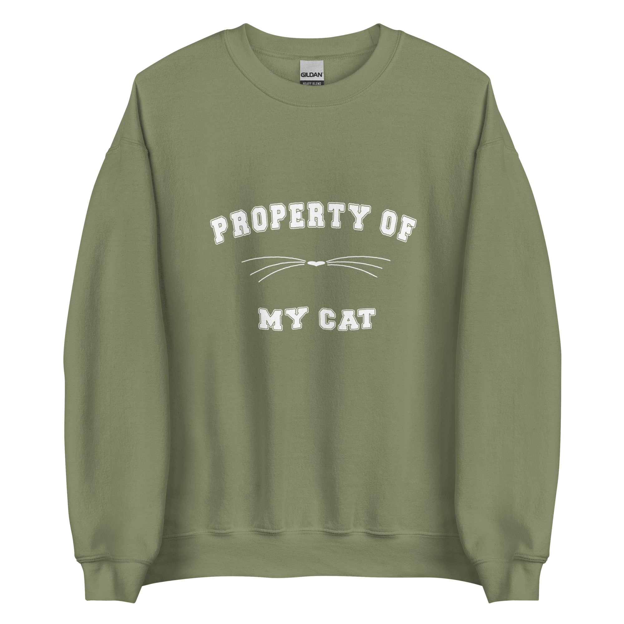 Unisex &quot;PROPERTY OF MY CAT&quot; Sweatshirt - Cat Lovers Winter Top 2024