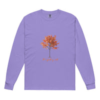 Purple long-sleeve shirt with a tree graphic and"It's fall, y'all"