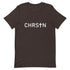 Unisex CHRS✝N Design T Shirt - Brown Summer Short Sleeves Top Online