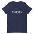 Navy Blue "CHRS✝N " Printed  T-shirt - Summer Short Sleeves Top 2024