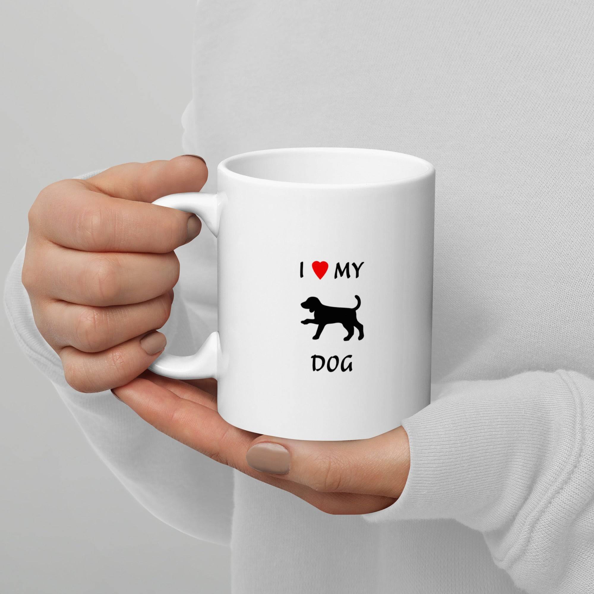 I  ♥ my Dog White Ceramic Dog Lovers Cup Online