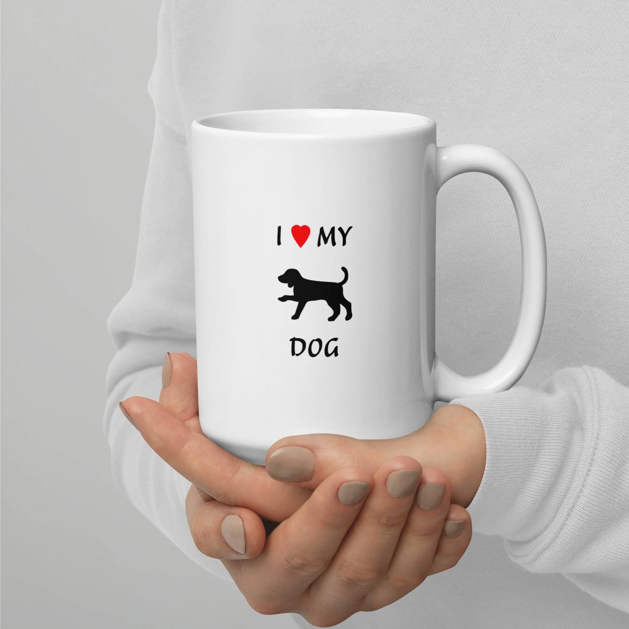 I  ♥ my Dog White Ceramic Dog Lovers Cup Online