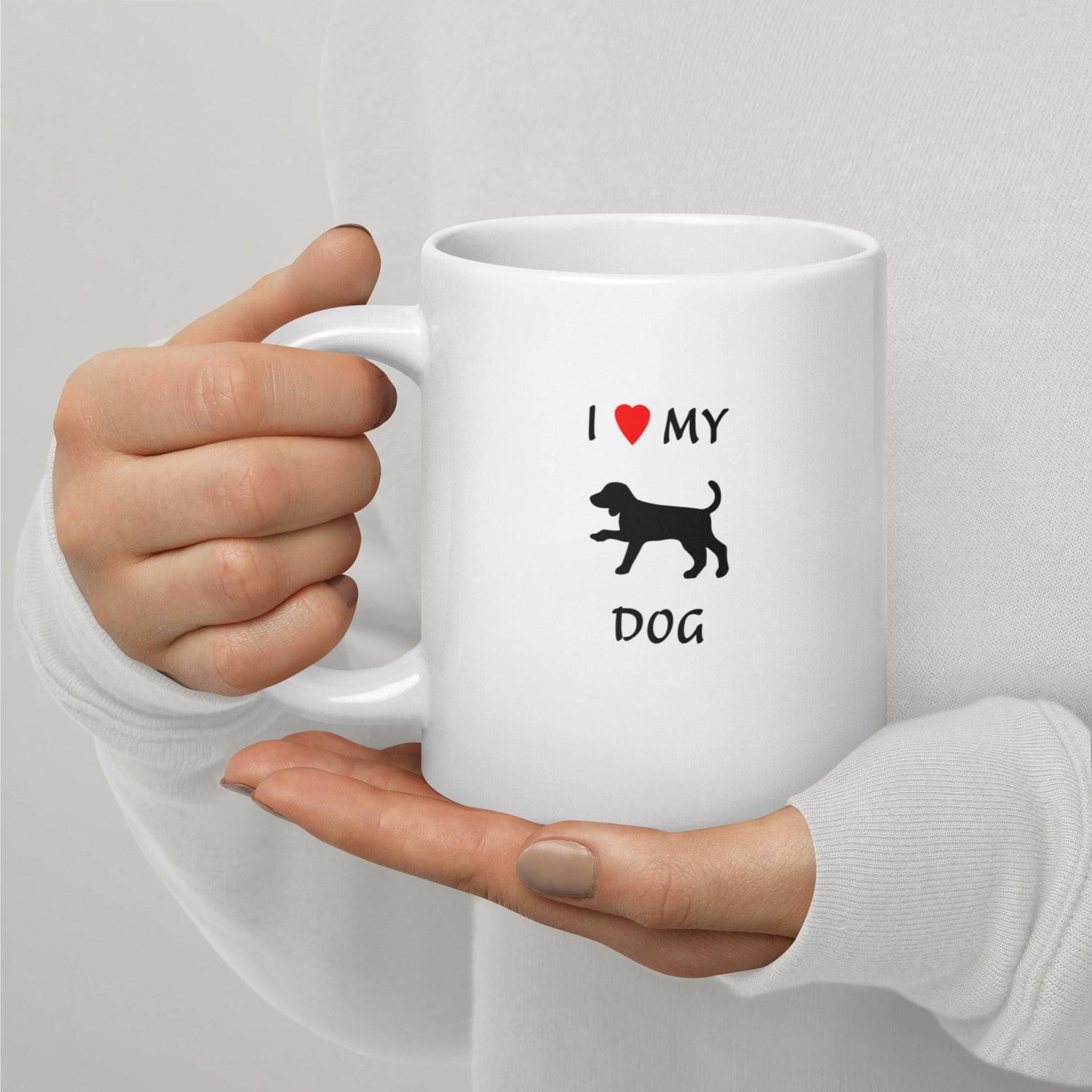 I  ♥ my Dog White Ceramic Dog Lovers Cup Online